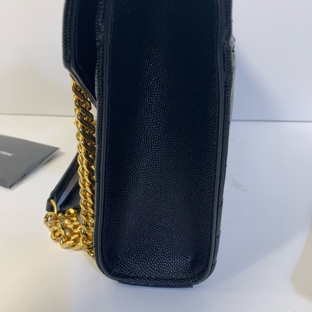 SAINT LAURENT Grain De Poudre Matelasse Chevron - Picture 4 of 8